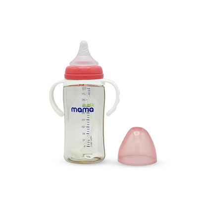 Super Mama Wide Caliber PPSU Feeding Bottle with handle (300 ml)