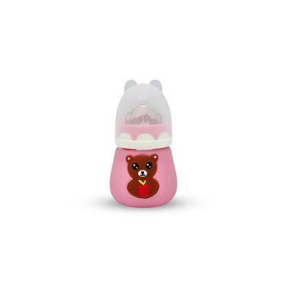 Blue Star Wide Caliber Glass Feeding Bottle (100 ml)