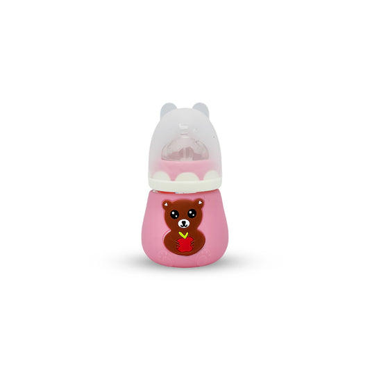 Blue Star Wide Caliber Glass Feeding Bottle (100 ml)