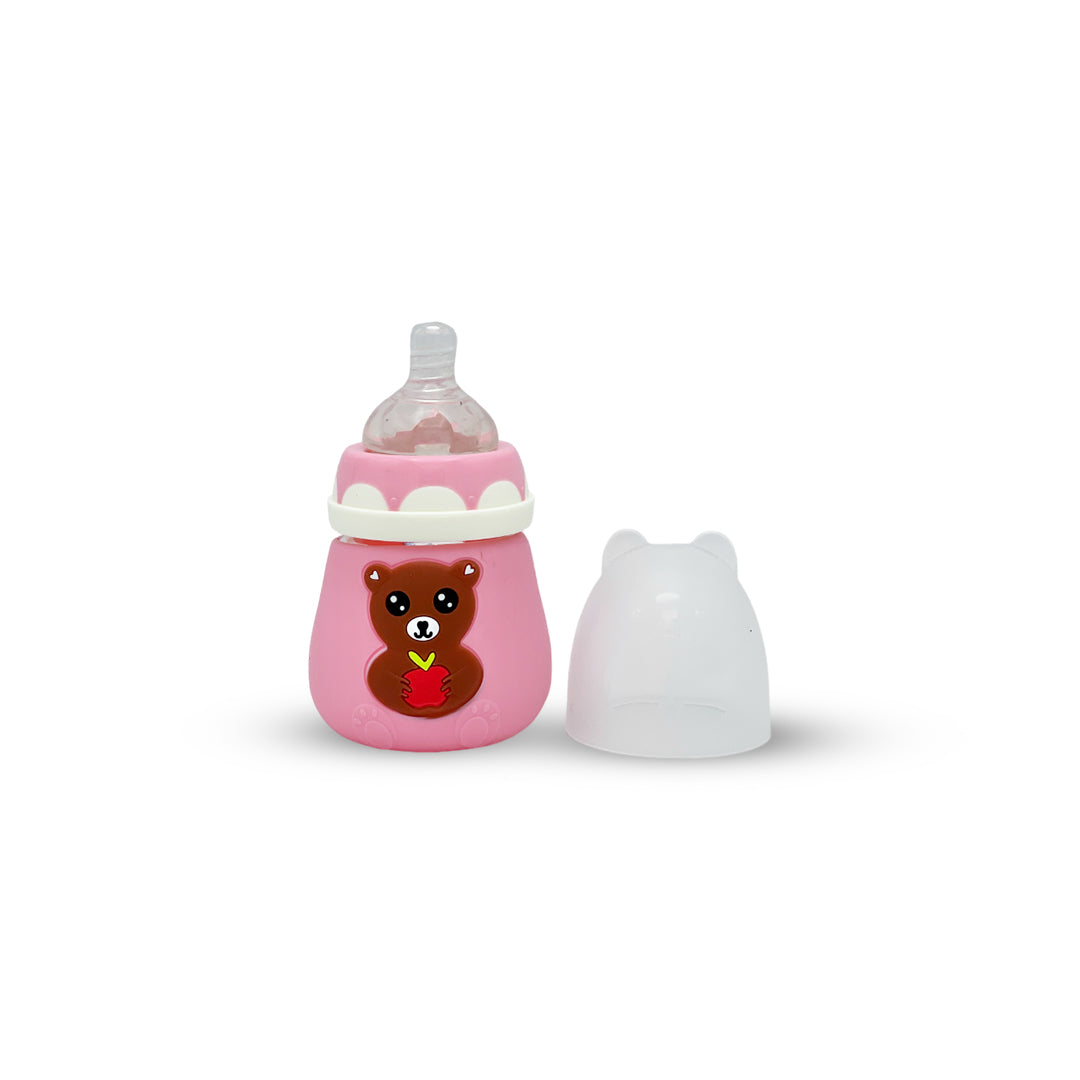 Blue Star Wide Caliber Glass Feeding Bottle (100 ml)