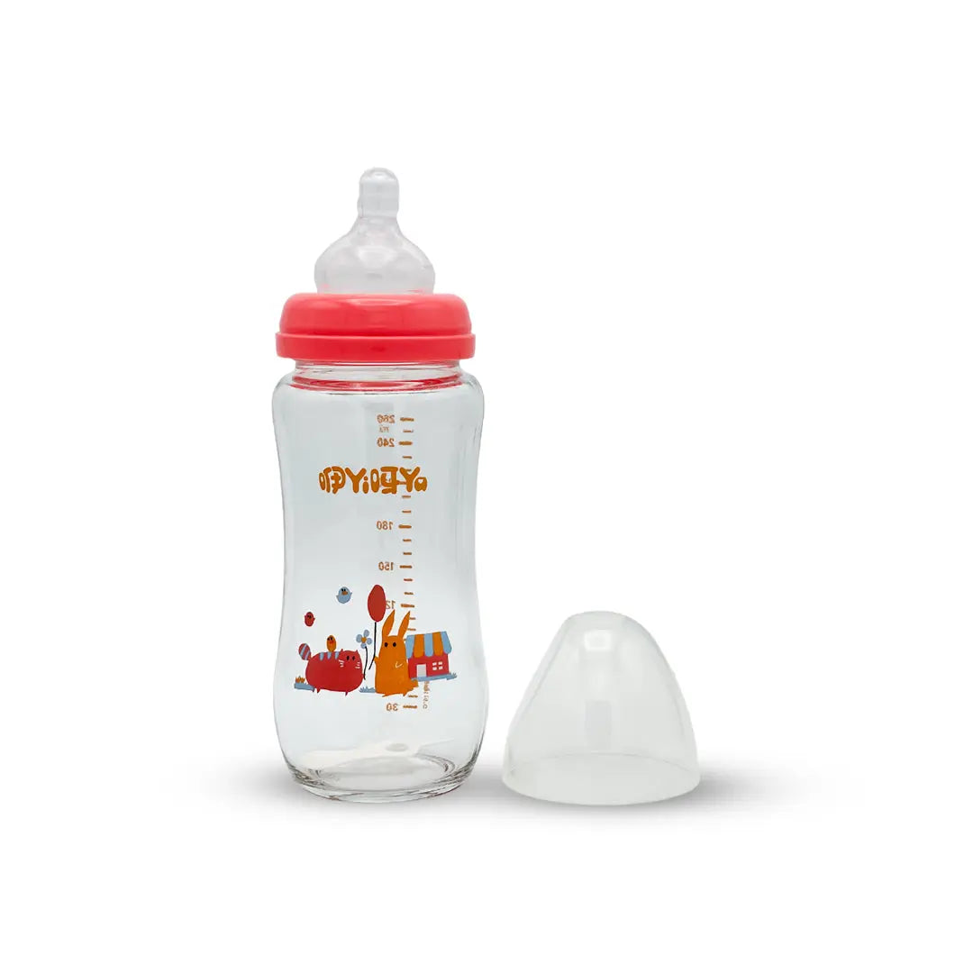 Wide Mouth Automatic Feeding Glass Bottle (260 ml)