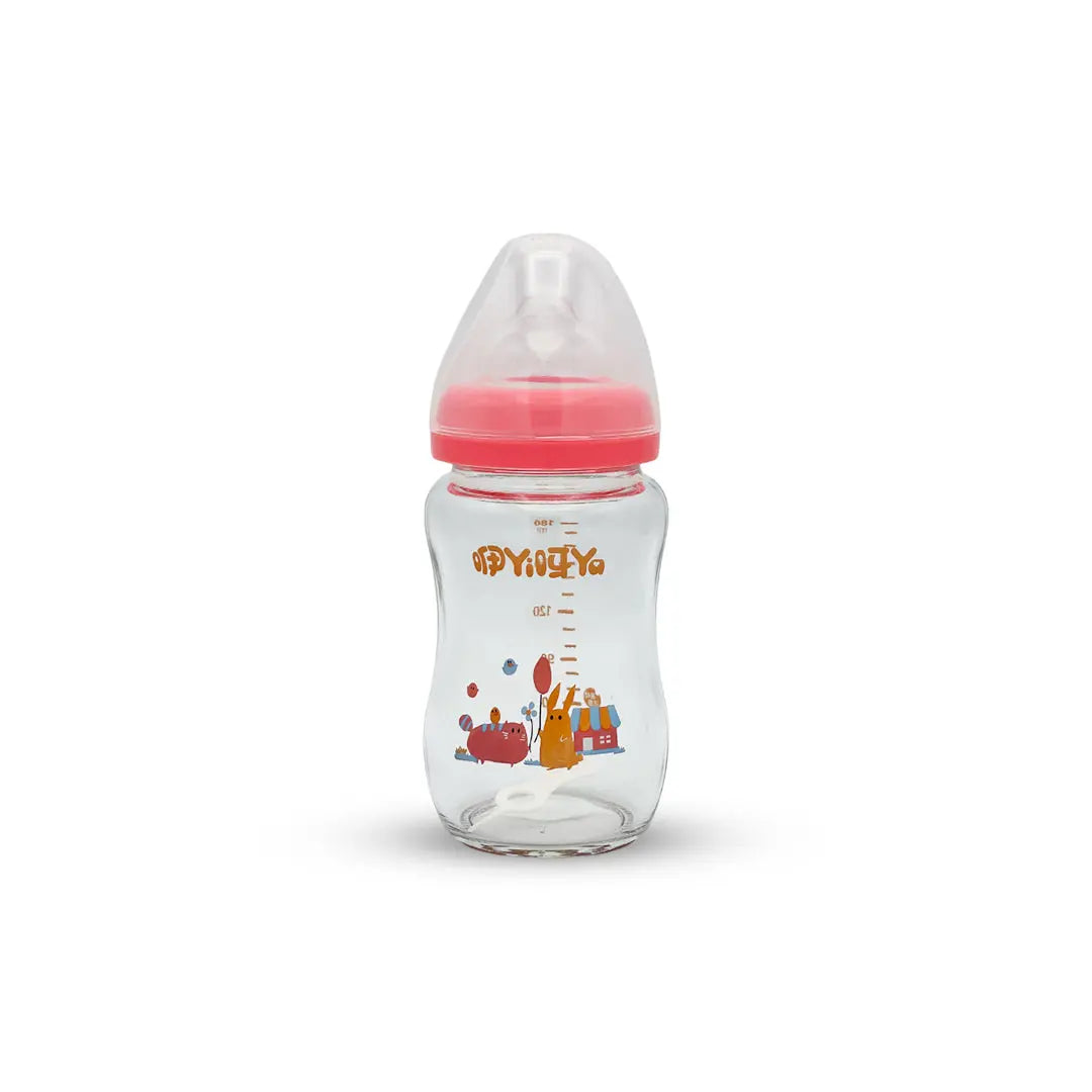 Wide Mouth Automatic Feeding Glass Bottle (180 ml)