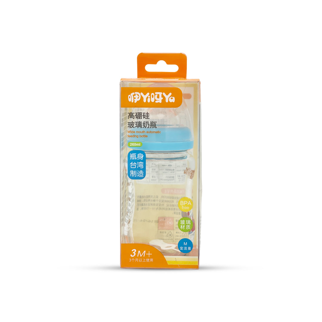 Wide Mouth Automatic Feeding Glass Bottle (180 ml)