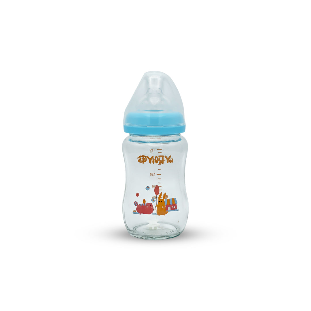 Wide Mouth Automatic Feeding Glass Bottle (180 ml)