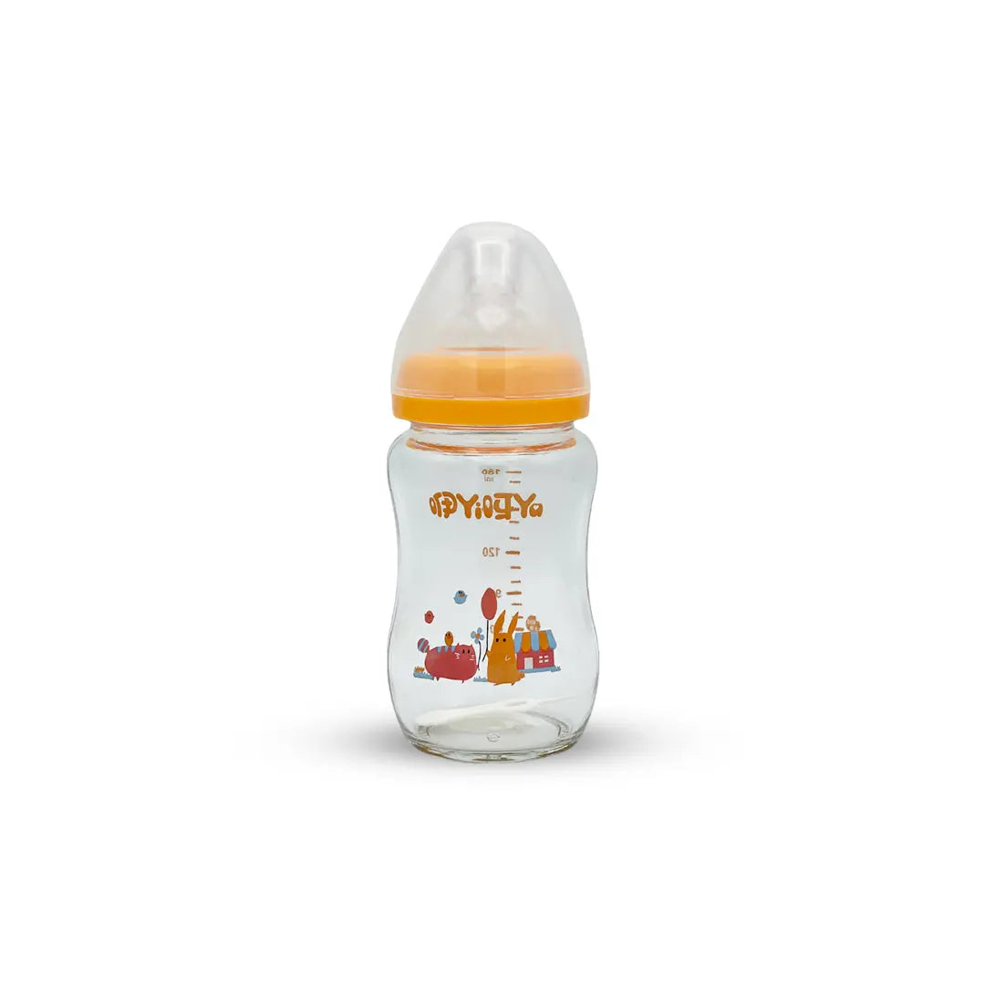 Wide Mouth Automatic Feeding Glass Bottle (180 ml)
