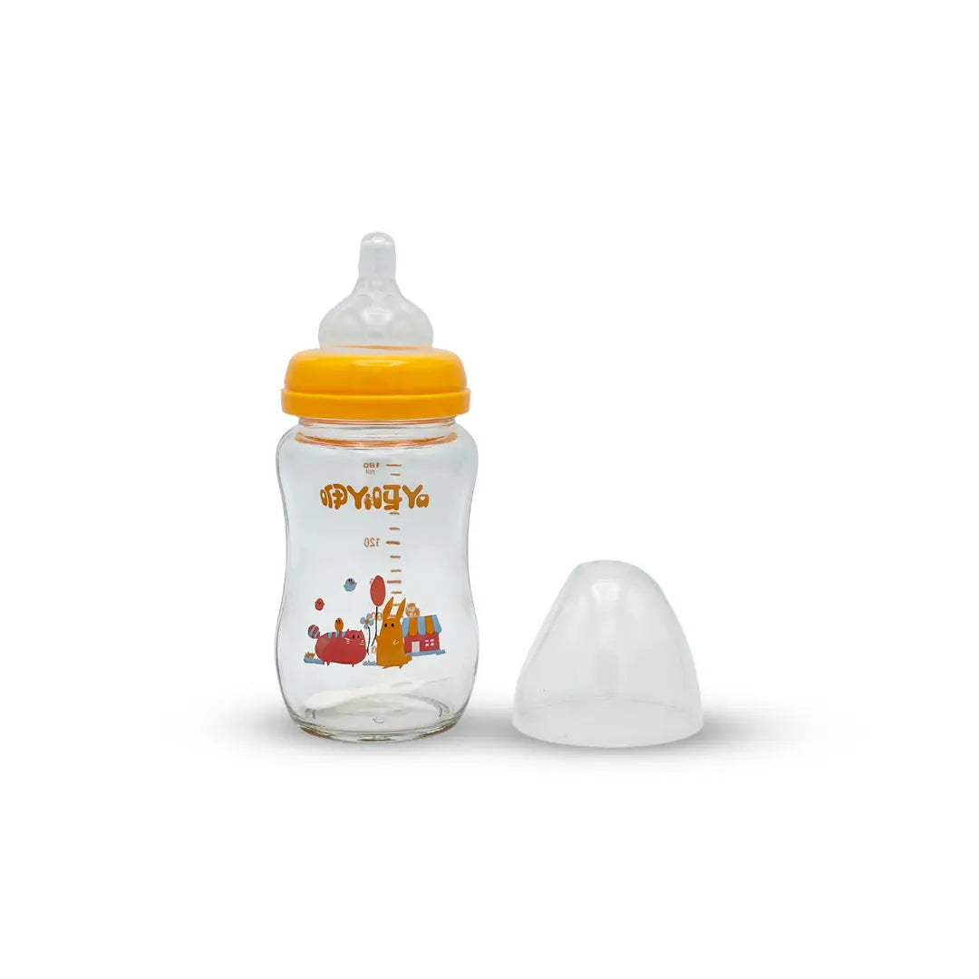 Wide Mouth Automatic Feeding Glass Bottle (180 ml)