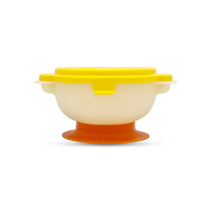 Baby Feeding Bowl with Spoon and Silicone Base