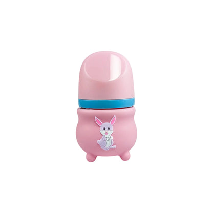 Rio's Wide Caliber Glass Feeding Bottle with Rabbit Sleeve (80 ml)