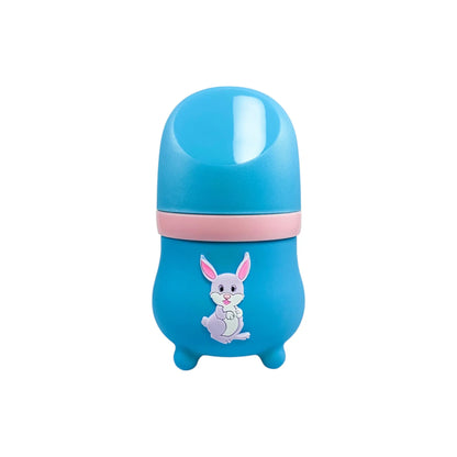 Rio's Wide Caliber Glass Feeding Bottle with Rabbit Sleeve (80 ml)