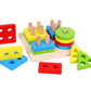 Wooden Montessori Toy Set for Toddlers – Caterpillar Toy, Xylophone & Geometric Shape Sorter (Pack of 3)