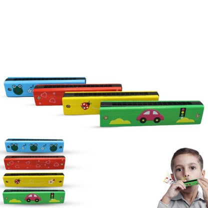 Kids' Harmonica – Colorful Musical Instrument Toy for Early Learning (16 Holes)