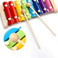 Wooden Educational Toy Set for Toddlers – Xylophone, Rainbow Stacking Tower, Shape Sorter & Caterpillar Toy (Pack of 4)